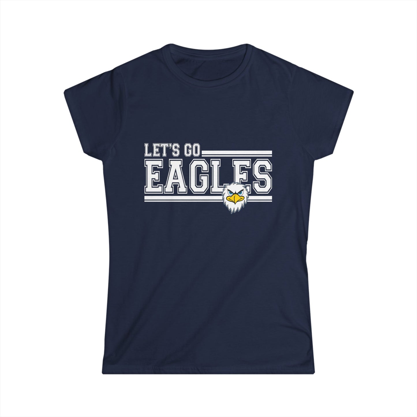 Women's Cheer Tee, Sporty Graphic T-Shirt, Game Day Apparel, Eagles Fan Gear, Comfortable Casual Wear