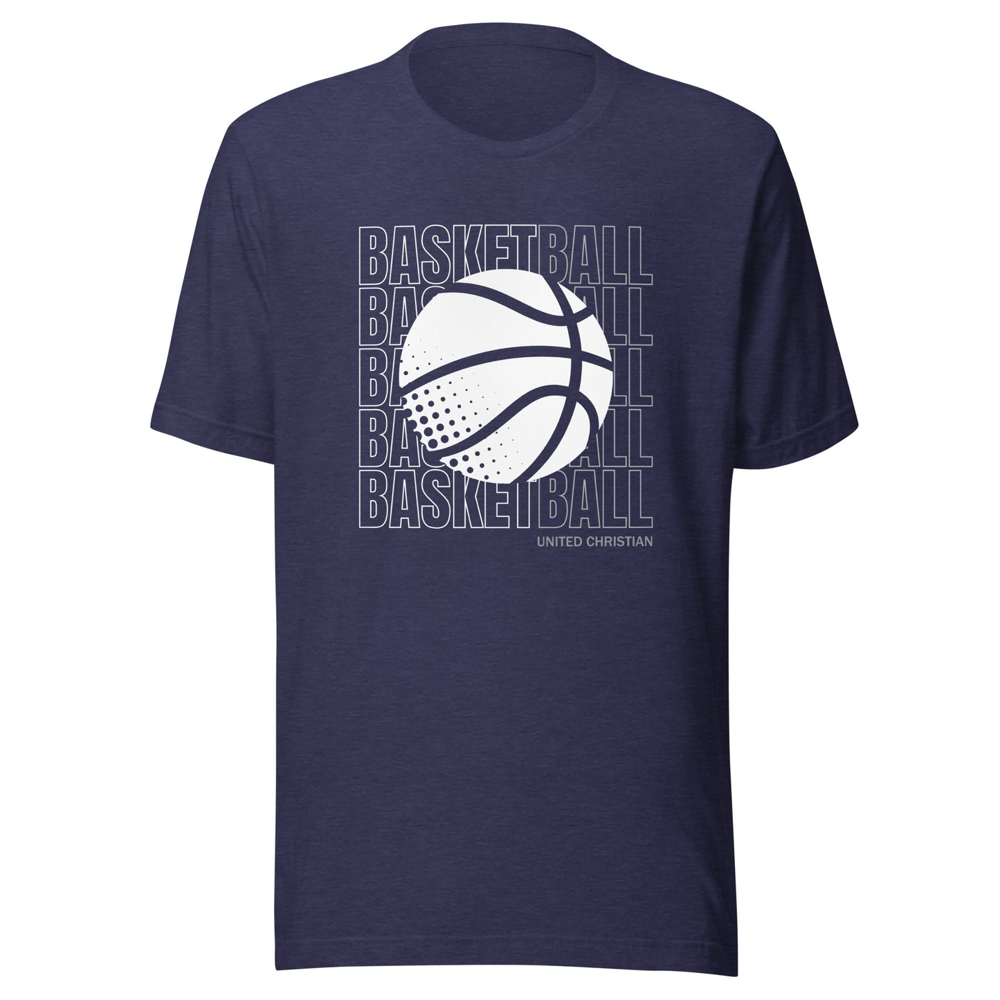 Basketball Block Text T-Shirt - Dark