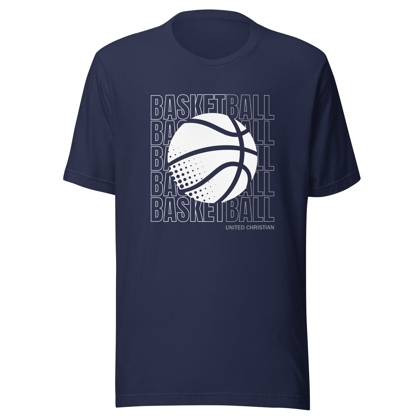 Basketball Block Text T-Shirt - Dark