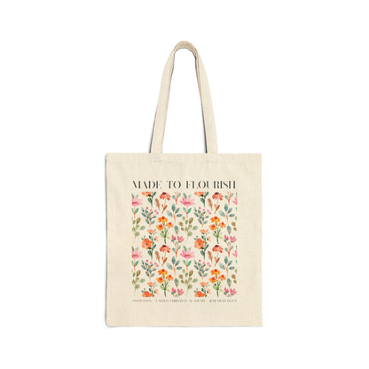 Made to Flourish Canvas Tote Bag