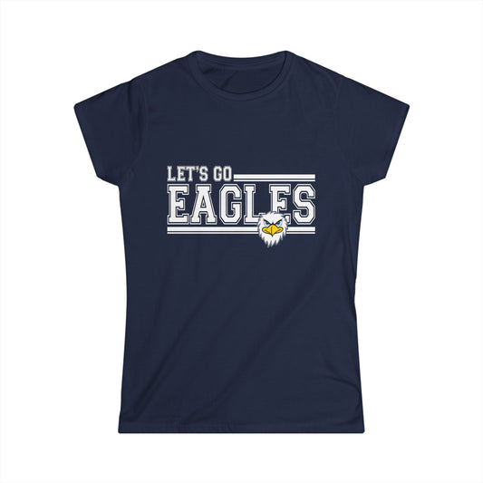 Women's Cheer Tee, Sporty Graphic T-Shirt, Game Day Apparel, Eagles Fan Gear, Comfortable Casual Wear