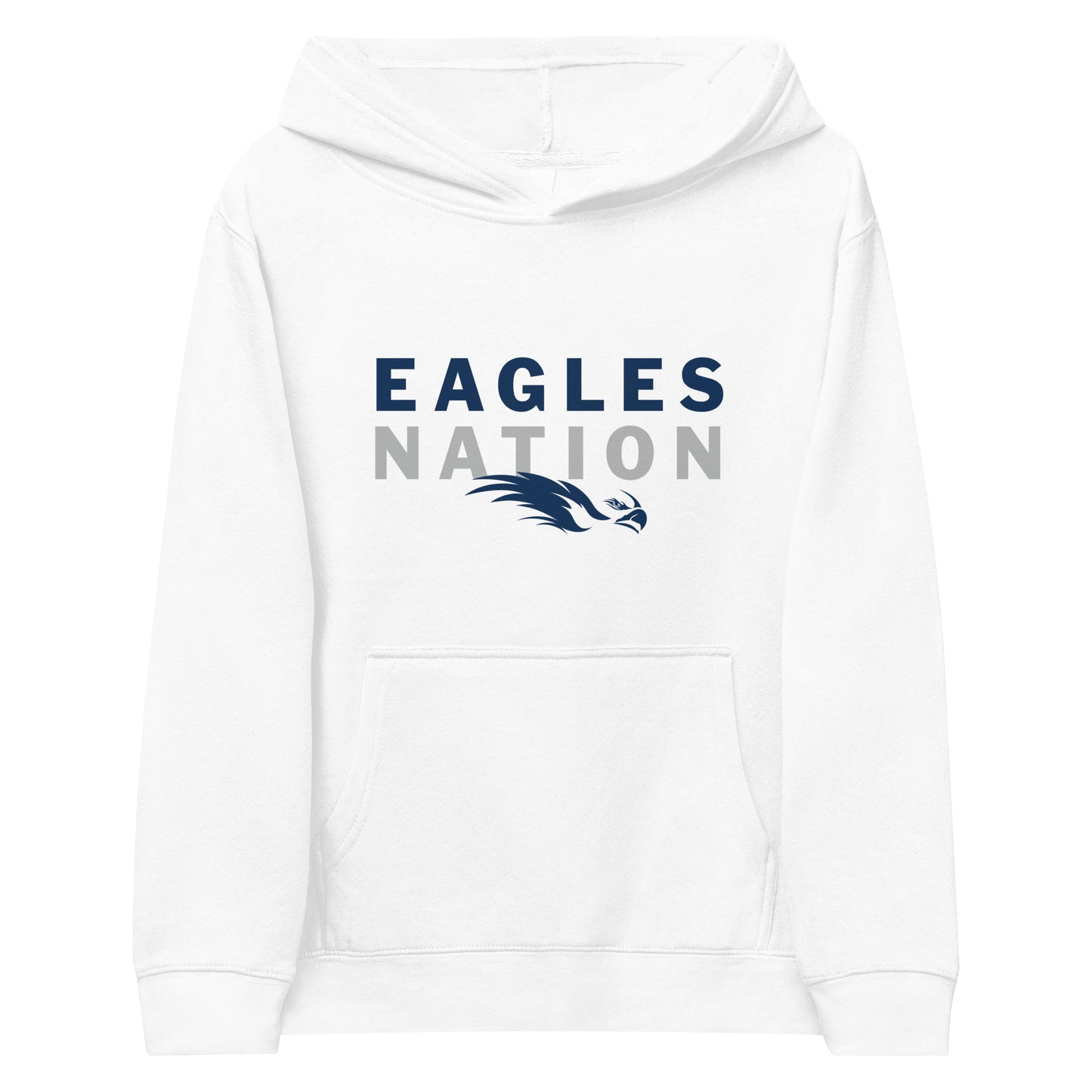 Eagles Nation Youth Hoodie - White