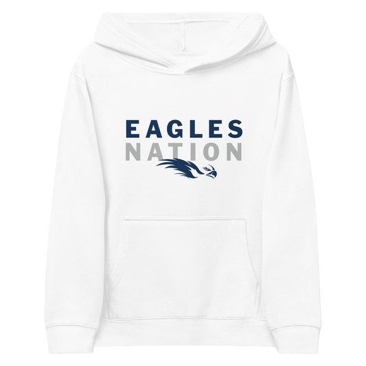 Eagles Nation Youth Hoodie - White