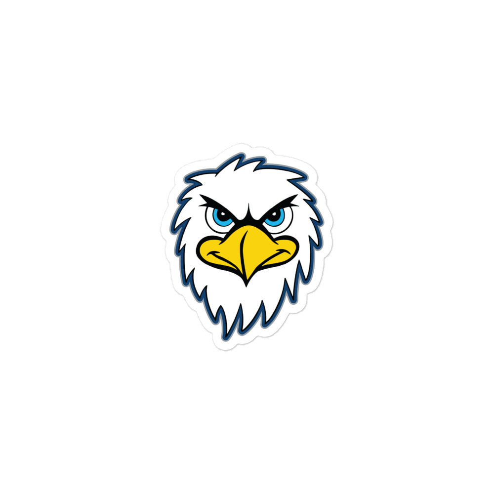 Eagle Mascot head bubble-free sticker