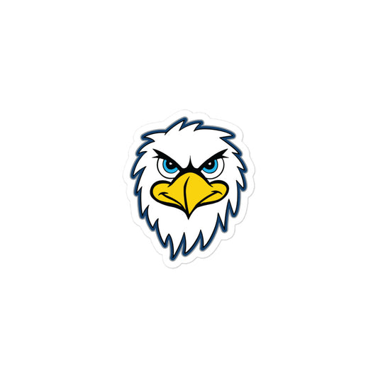 Eagle Mascot head bubble-free sticker