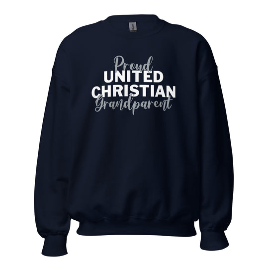 Proud United Christian Grandparent Sweatshirt - Navy