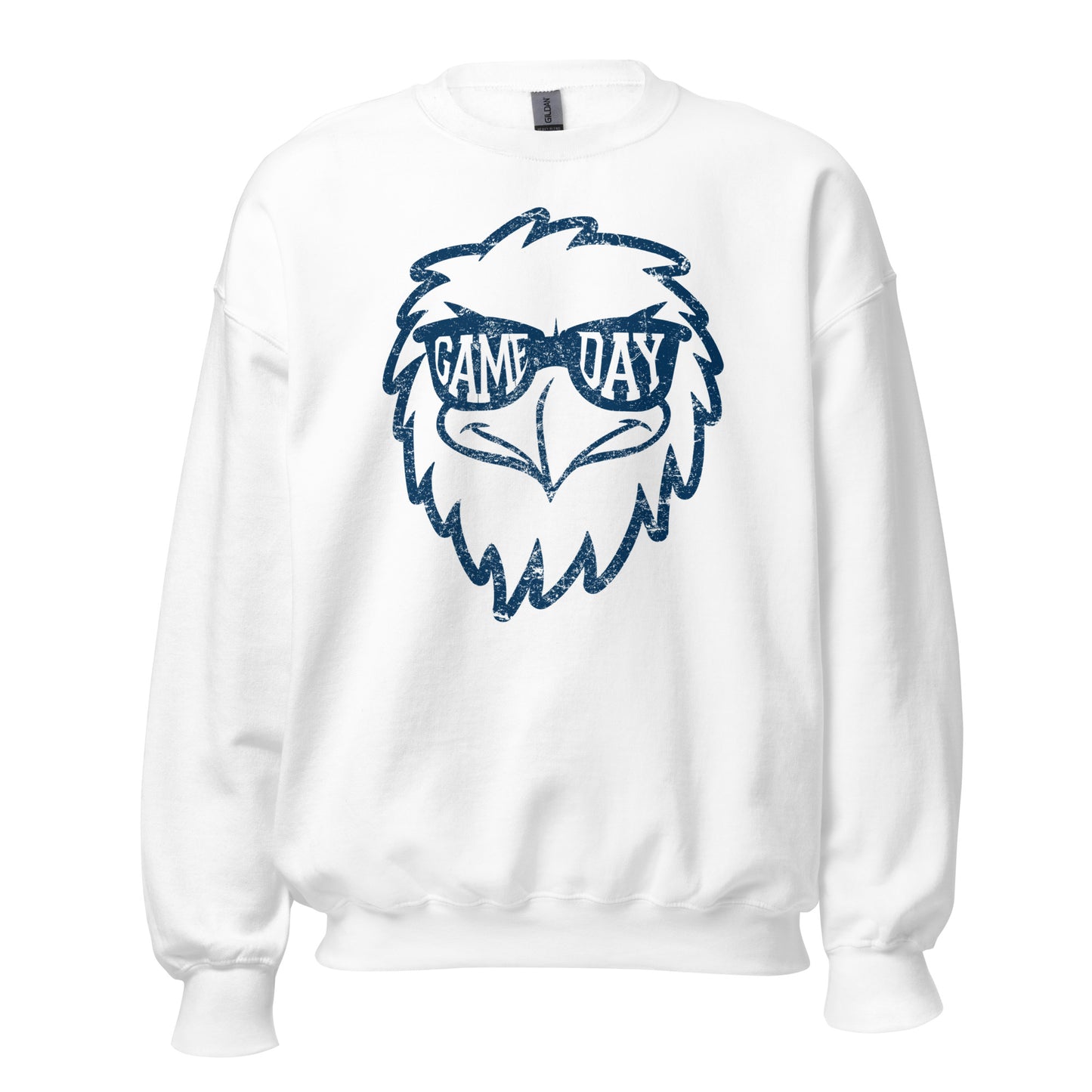 Game Day Eddie Sunglasses Sweatshirt - White