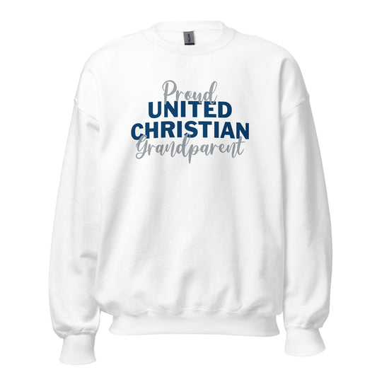 Proud United Christian Grandparent Sweatshirt - White