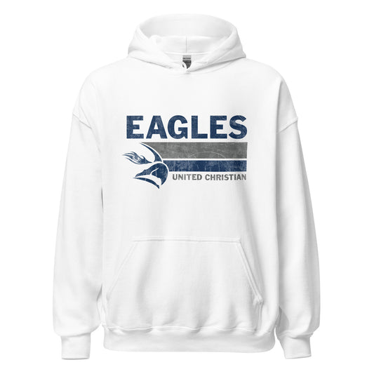 Eagles Color Block Hoodie - White & Black