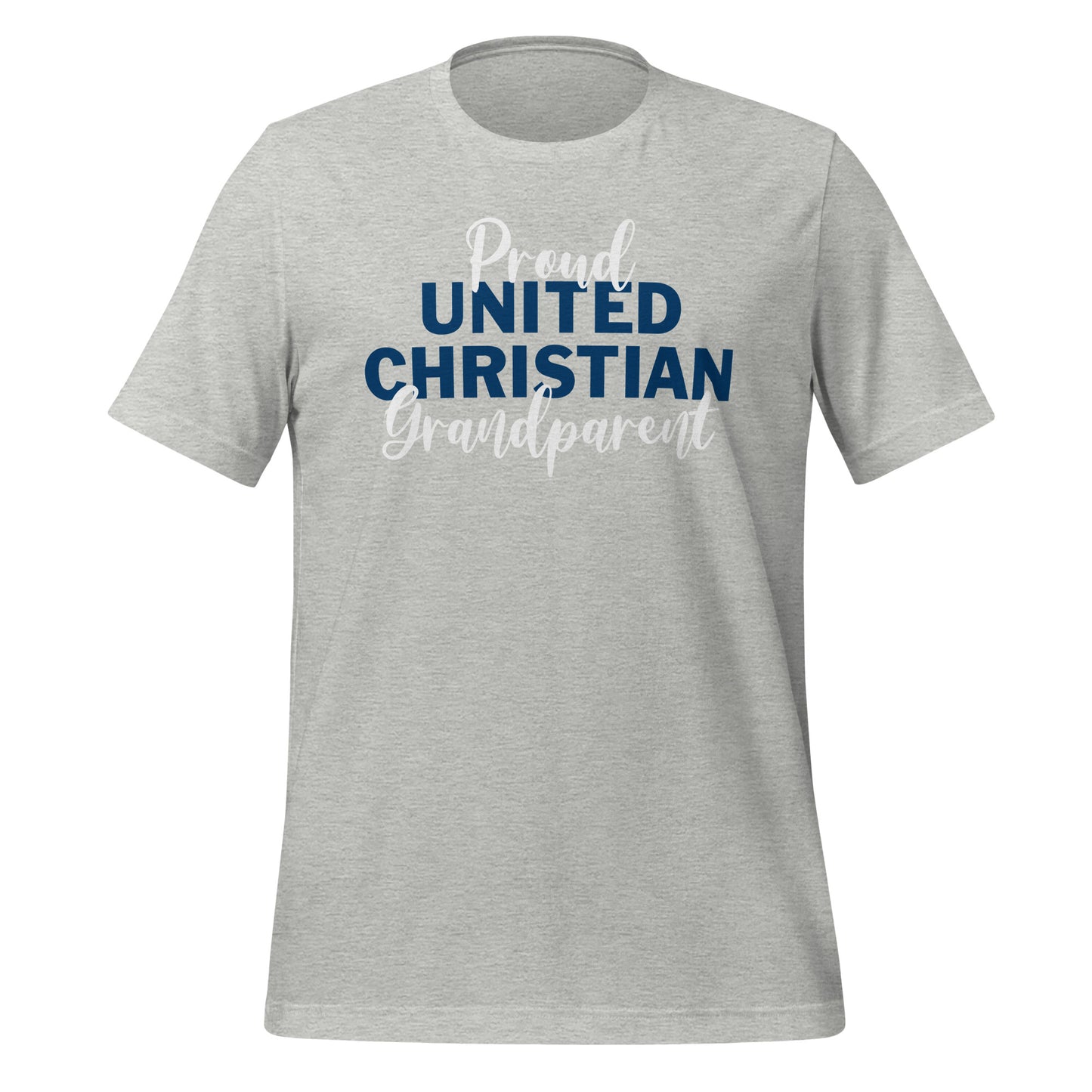 Proud United Christian Grandparent T-shirt - Grey