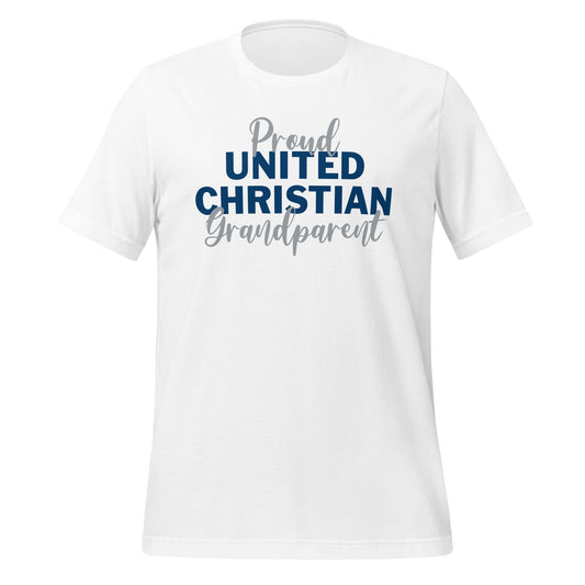 Proud United Christian Grandparent T-shirt - White