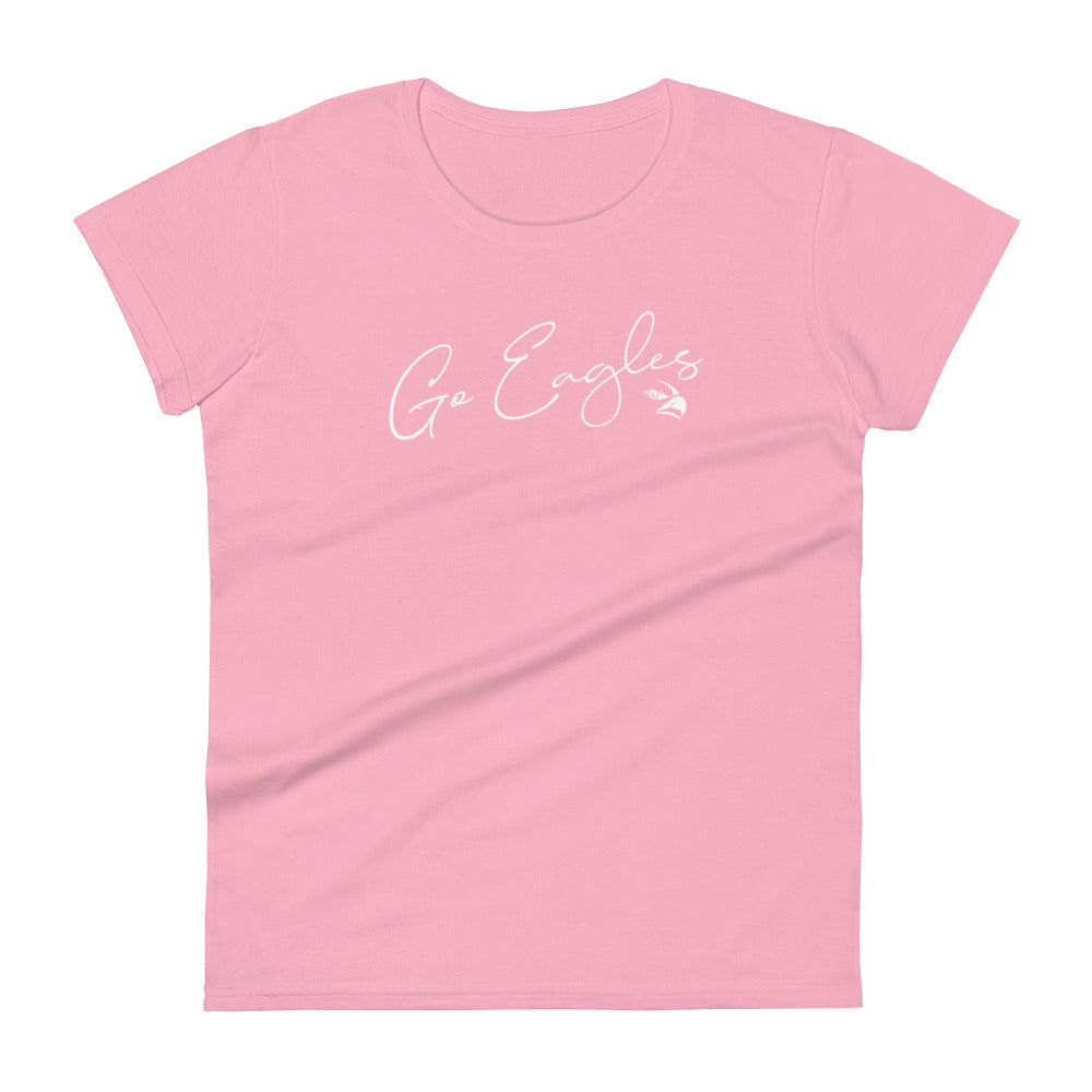 Go Eagles Women's T-Shirt - Dark & Pink