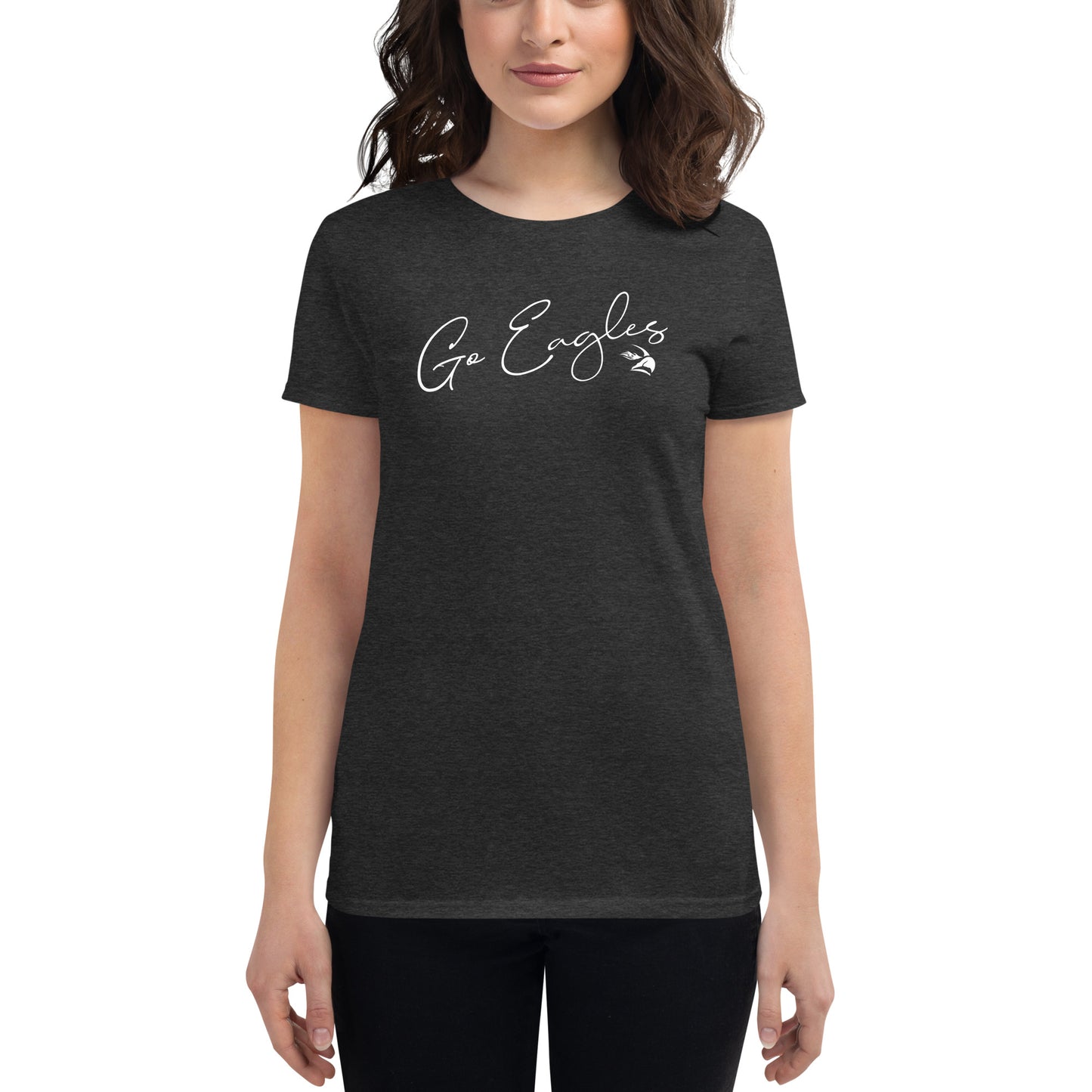 Go Eagles Women's T-Shirt - Dark & Pink