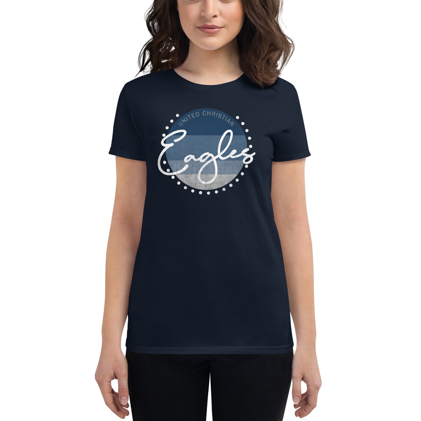 Eagles Navy Blue Sunset Women's T-Shirt