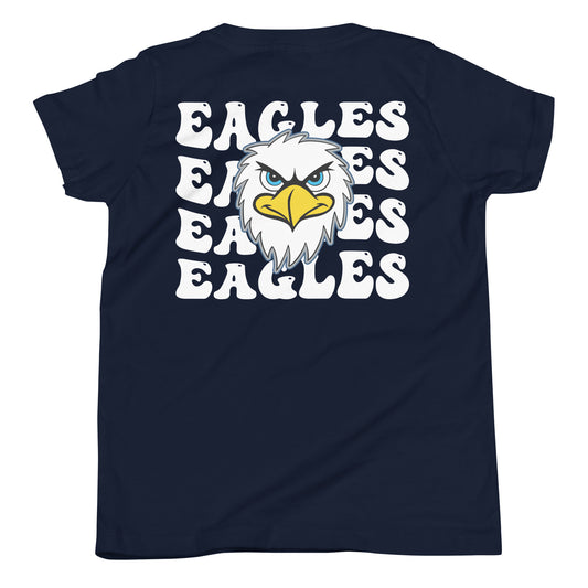 Fierce Eddie the Eagle Groovy Youth T-shirt - Navy