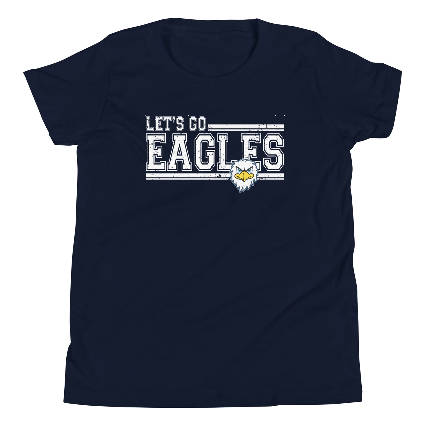 Let's Go Eagles Fierce Youth T-Shirt - Navy