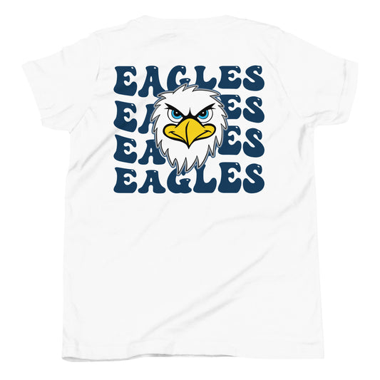 Fierce Eddie the Eagle Groovy Youth T-shirt - White