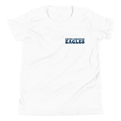 Fierce Eddie the Eagle Groovy Youth T-shirt - White