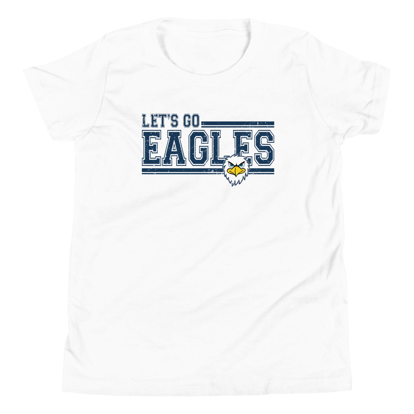 Let's Go Eagles Fierce Youth T-Shirt - White